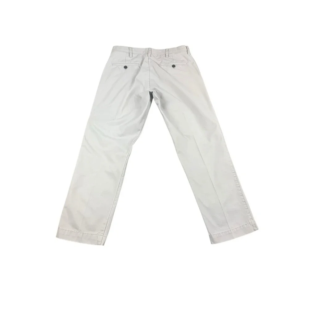 HAGGAR Life Khaki Mens Slim Fit Pants Gray Cotton Stretch 32x29‎